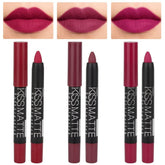 evpct 3Pcs matte lip sticks set in elegant packaging for versatile daily looks