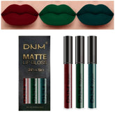 evpct 3Pcs red matte liquid lipstick set for bold daily wear