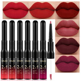 evpct 6Pcs Matte Lip Stain packaging, ideal gift-ready presentation.