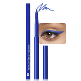 evpct blue eyeliner pencil open cap showing vibrant color for a quick pop