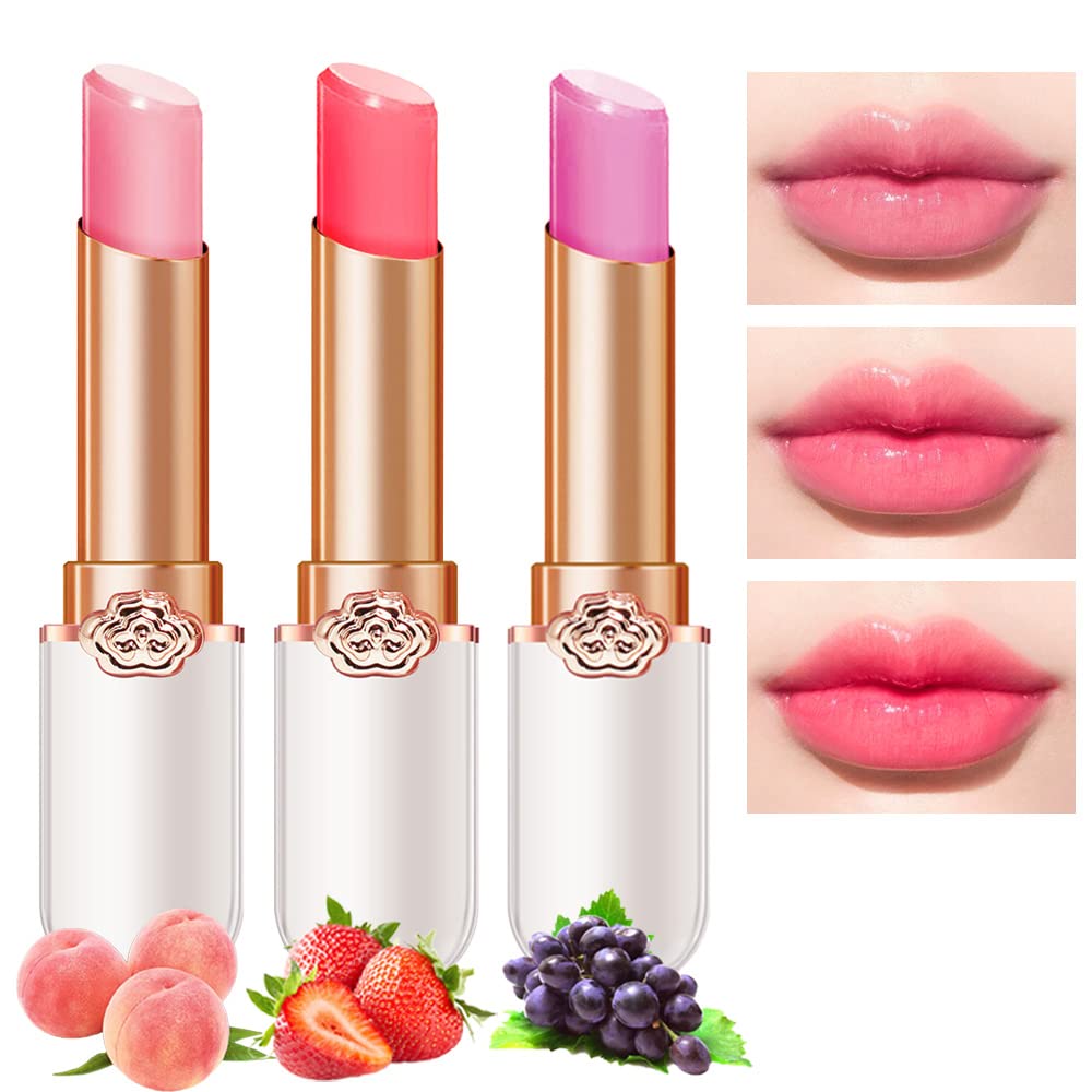 evpct peach mood color changing lipstick swatch for hydrated lips