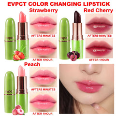evpct color-changing lipstick red maintains moisture and long-lasting color