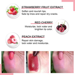 evpct color-changing lipstick strawberry provides vivid shade and moisturizing care