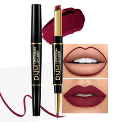 evpct dark plum lip liner kit close-up showing precise lip definition