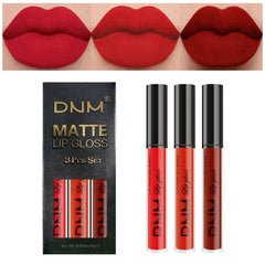 evpct dark ruby lipsticks 3pk bottle shot showing rich color and long-lasting matte finish
