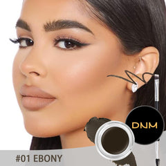 evpct Dual-ended Brow Brush shown with brow pomade for precise shaping.