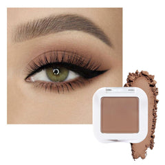 evpct Matte Brown Eyeshadow Palette closeup showing rich pigment for versatile looks.