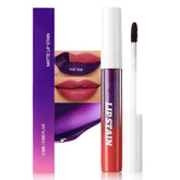 evpct Mauve Red Peel Off Lip Stain Tint packaging shows travel friendly box and label