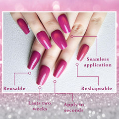 evpct medium-length coffin nails offer comfortable daily wear