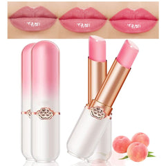 evpct peach tinted lip balm packaging close-up, ideal gift presentation.