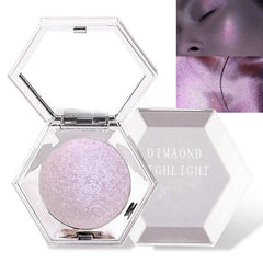 evpct Pink Mermaid Highlighter Palette packaging with iridescent shimmer for a luxe glow