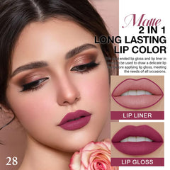 evpct Rose Plum long-wear matte finish stays vibrant from morning to night