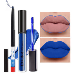 evpct Royal Light Blue Matte Lipstick with velvet finish offers long-lasting color