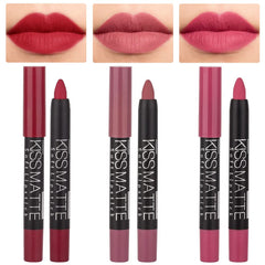 evpct Rub Red Rose Mauve Lipstick Set swatches for daily looks.