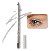 evpct silver gel eyeliner pencil with shimmer for precise application