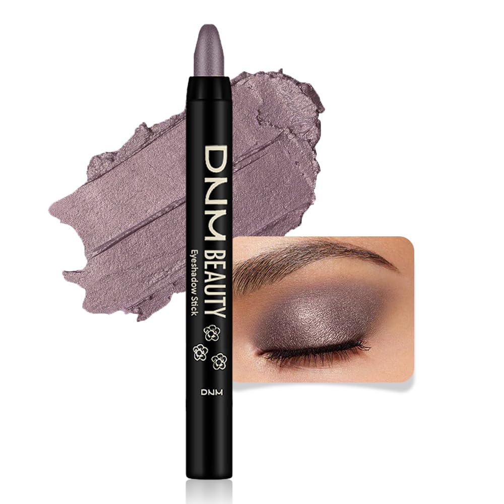 evpct Smoky Amethyst shimmer eye shadow stick closeup shows creamy, versatile finish.