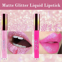 evpct Twelve-color Glitter Lipstick Set with versatile shades for daily and party makeup.