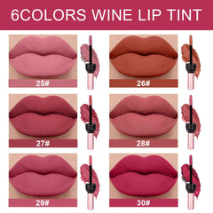 evpct Wine Lip Tint warm pink shade showcased for everyday wear