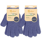Evridwear exfoliating dual texture bath gloves pack for a spa-like shower and smoother skin.