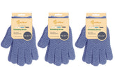 Evridwear exfoliating gloves packaging shows the 3-pack for home spa routines.