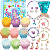 Excalla Mermaid Bath Bombs reveal hidden jewelry inside