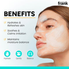 Excuse My Frank Hydra Cleansing Gel gel texture on skin.