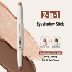 Exmiloo Eyeshadow Stick long-lasting waterproof formula helps color stay vibrant all day.