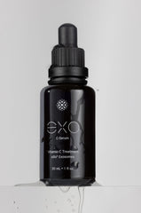 Close-up texture of EXO C-SERUM for a smooth, radiant skin feel.