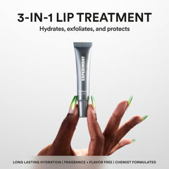 Experiment Softwear lip balm application close-up for smooth, hydrated lips.