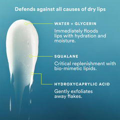 Experiment Softwear lip balm texture close-up with dewy, non-sticky finish.