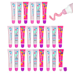 EXPRESSIONS 24pc lip gloss kit full display with unicorn flavors.