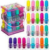 EXPRESSIONS 24pc scented nail polish value pack with shiny glitter shades for kids—fun, easy nail art.