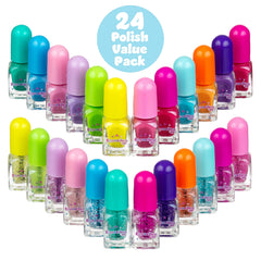 EXPRESSIONS kid-friendly set showcasing polishes stored in a portable case for playtime.