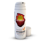 Extract Wellness AfterBurn bottle pour shows quick absorption for soothing aftersun care