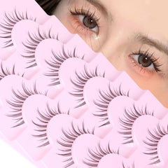 EYDEVRO Moonlight clear band lashes closeup for a natural, everyday look.