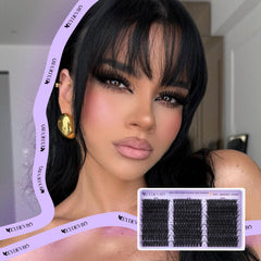 EYDEVRO reusable cluster lashes maintain shape after cleaning