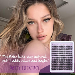 EYDEVRO Soft thin band lashes blend seamlessly with natural lashes