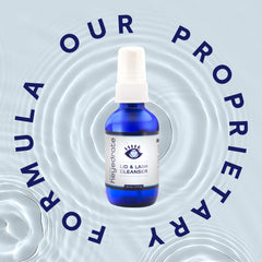 Eye Love Lid and Lash Cleanser applying along the lash line
