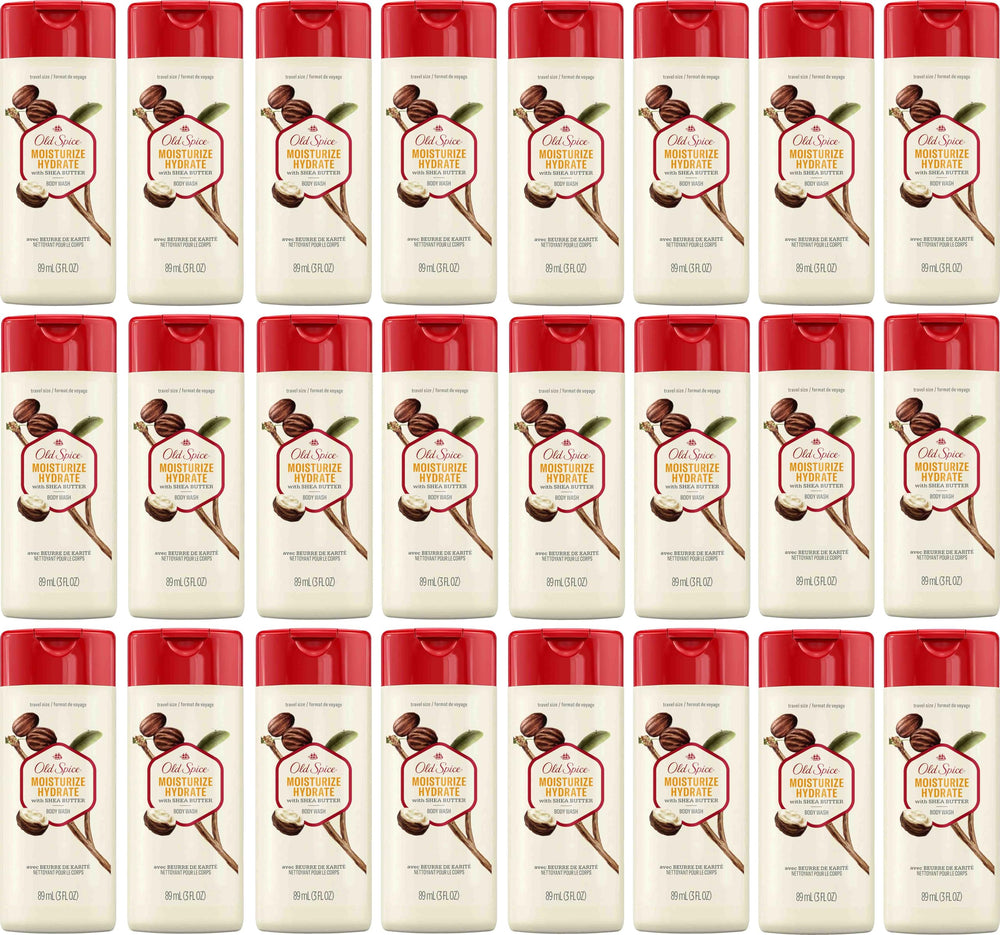 Eye See Old Spice travel-size bottle pour for on-the-go cleansing with refreshing scent.