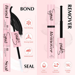 Eyevis lash glue remover helps gentle cleanup after a DIY lash session.