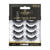 Eylure Luxe Faux Mink Regal Lashes offer dramatic length for a captivating gaze