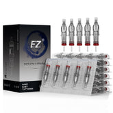 EZTat2 cartridge #12 with standard curved tip for clean lines.