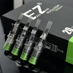 EZTAT2 EZ Tattoo cartridge needles packaging emphasizes safety and hygiene.