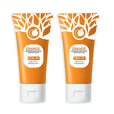 Ezyuanchly orange exfoliating gel bottle front view with radiant skin benefits.