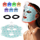Facego red light mask on the face for convenient at-home skincare sessions