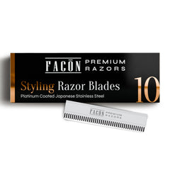 FACON professional razor blades for thinning hair, precision-focused for clean results.