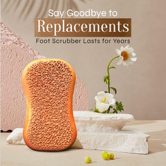 FACON pumice stone-dual-textured top view shows coarse and fine surfaces for exfoliation.