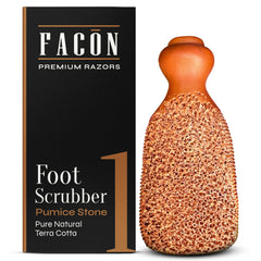 FACON pumice stone for feet callus remover with dual-texture exfoliation
