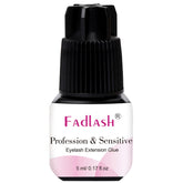FADLASH extra-strong lash glue 5ml bottle close-up for secure professional bonding.
