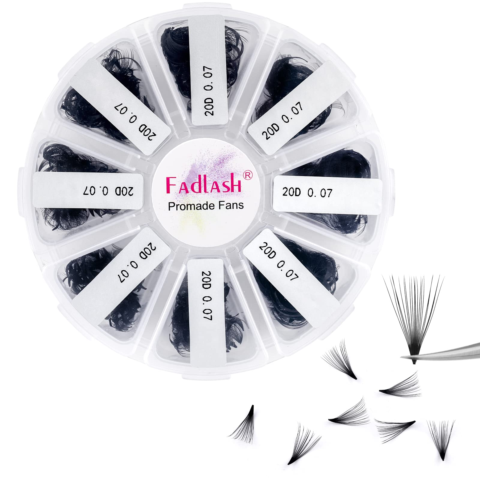 FADLASH premade fans bulk pack for budget-friendly lash extensions.